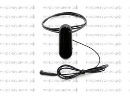 Bluetooth микронаушник ПРЕМИУМ, магнитный динамик, микрофон-выносной с кнопкой пищалкой